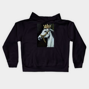 Horse with Crown Kids Hoodie